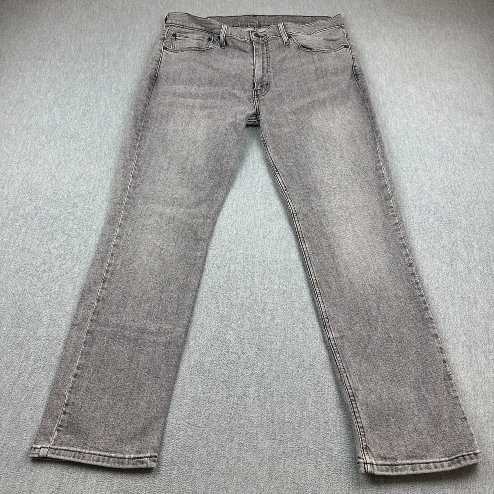 Levis 511 Jeans Mens 36x30 Gray Slim Fit Utility Straight Denim Pants Workwear
